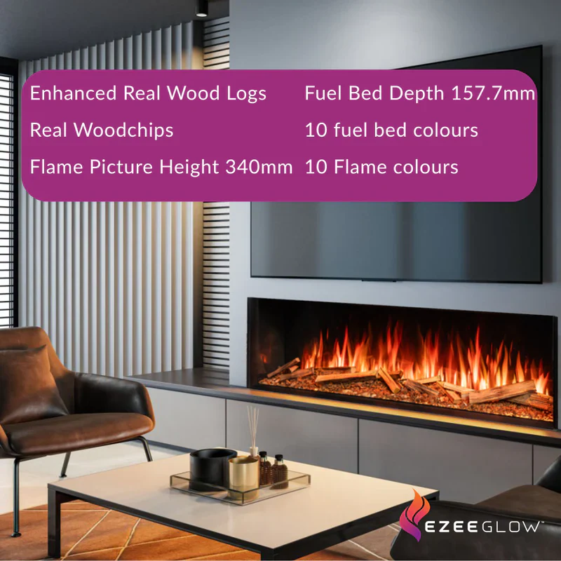 Ellere Vista 180 3 Sided Electric Fire - Image 2